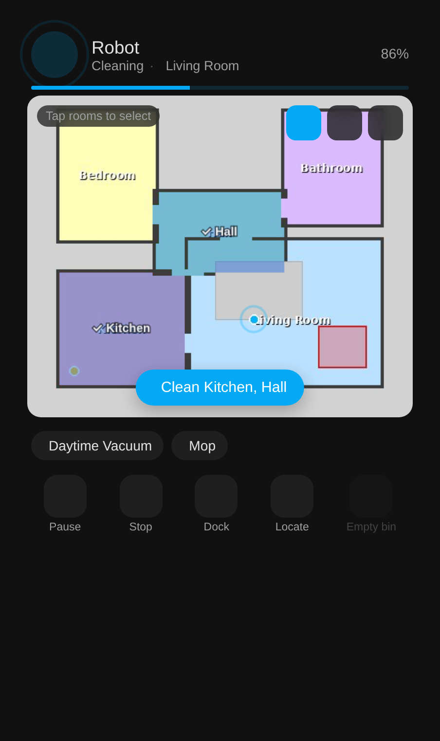 The bundled card, rooms mode